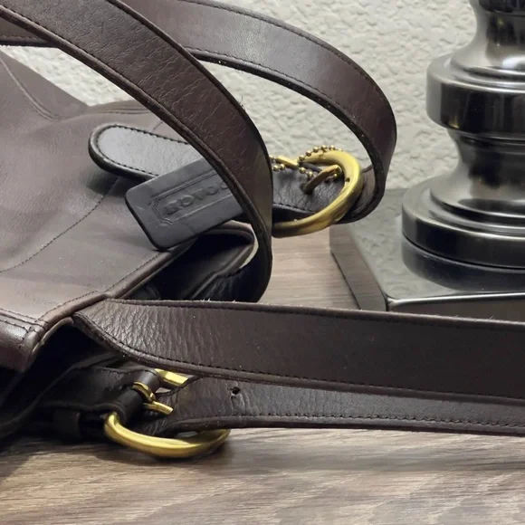 Coach Dark Brown Leather Handbag - Picture 10 of 10